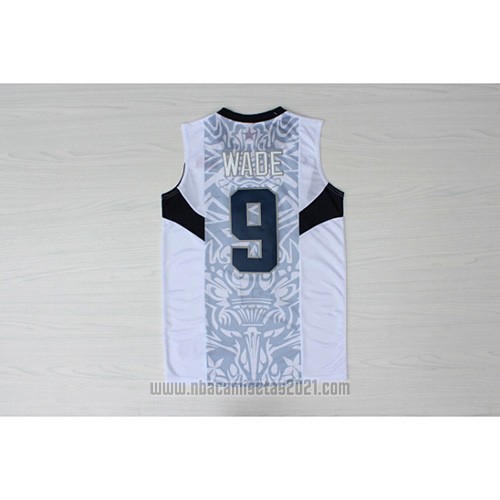 Camiseta USA 2008 Wade #9 Blanco